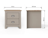 Lachlan 2 Drawer Bedside