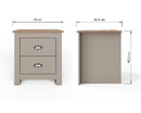 Lachlan 2 Drawer Bedside