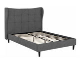 VERONA 5' BED - GREY FABRIC