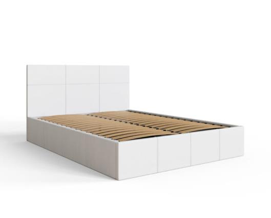 Serena King Side Lift Ottoman Bed-White