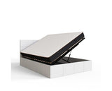 Serena Double Side Lift Ottoman Bed-White