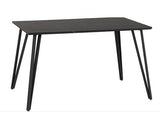 MARLOW & AVERY DINING SET (X4 CHAIRS) - BLACK MARBLE/EMERALD GREEN VELVET