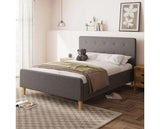 Ashbrook King Size Ottoman-Dark Grey