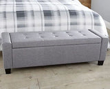 Vanessa Ottoman Bench-Grey