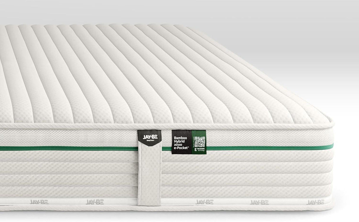Jay-Be Natural Fresh Bamboo Hybrid 2000 e-Pocket Mattress - Single