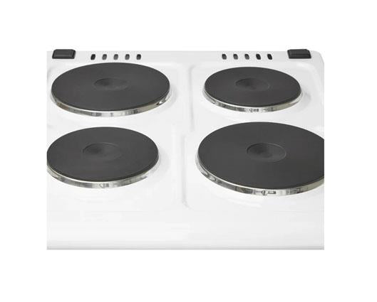 Haden HES51W 50cm Electric Single Cavity cooker with Solid Plate Hob