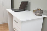 Princeton 2 Drawer Desk-White