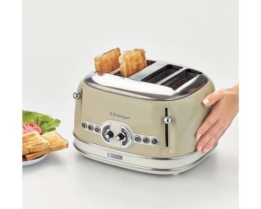 Ariete Retro Style 4 Slice Toaster -  Beige
