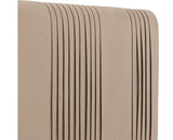 MAINE 4'6" BED - TAUPE VELVET FABRIC
