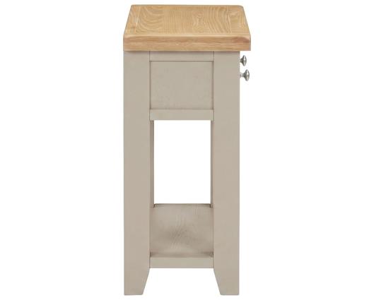 WINDSOR 2 DRAWER CONSOLE TABLE - PUTTY/OAK