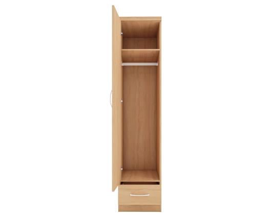NEVADA 1 DOOR 1 DRAWER WARDROBE - SONOMA OAK EFFECT