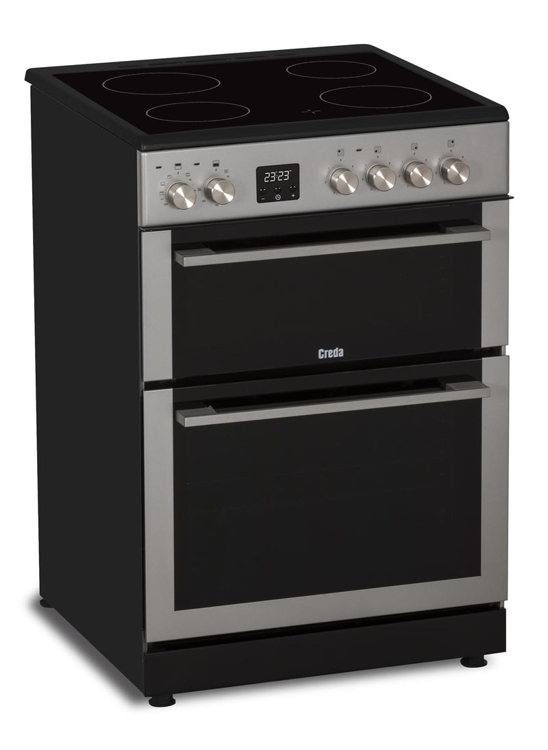 C60CDOS Creda Silver 60cm Ceramic Double