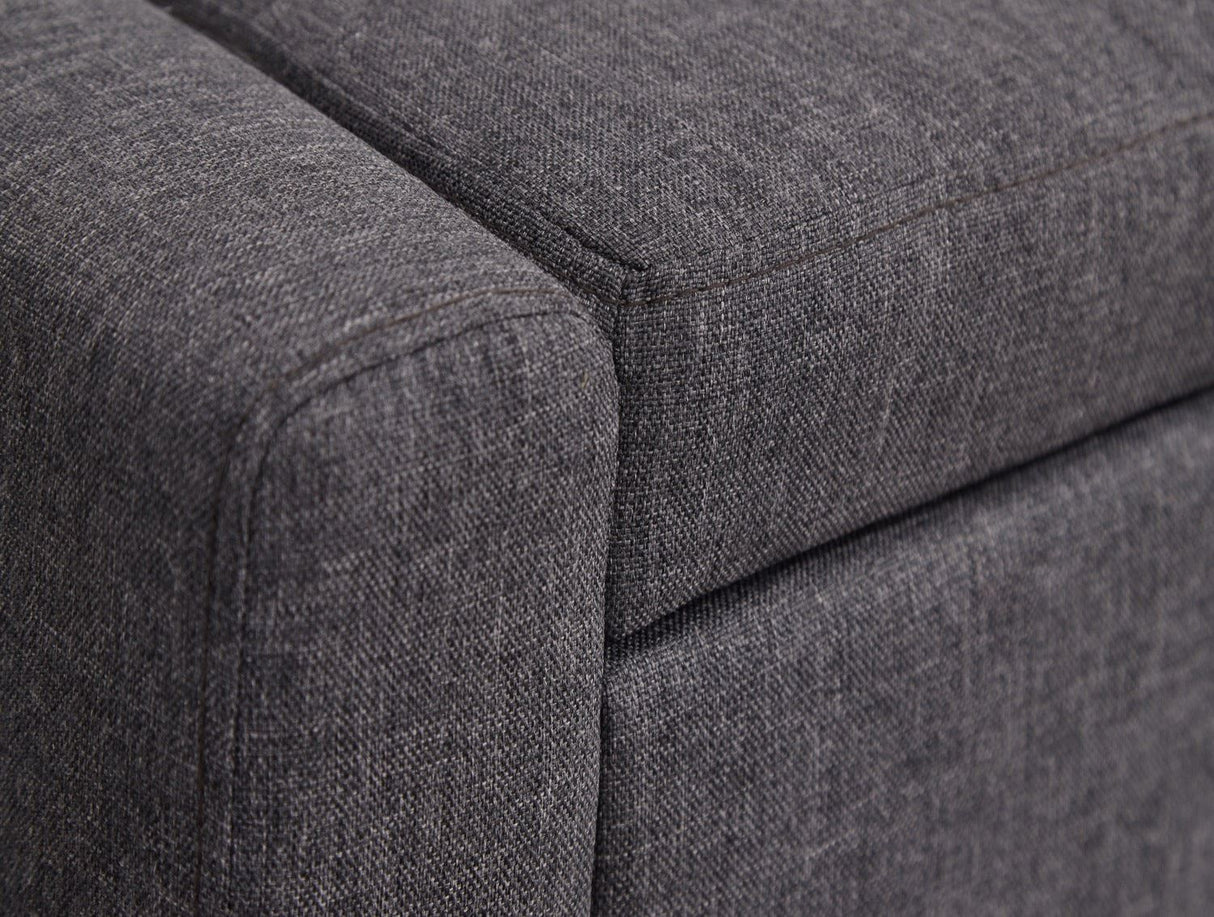 Vanessa Ottoman Bench -Charcoal