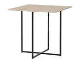 KENT 1+4 STOWAWAY DINING SET - SONOMA OAK EFFECT/BLACK