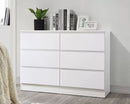 Oakley 6 Drawer Chest- White
