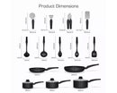 Townhouse 14 Piece Pan and Tool Set - Black