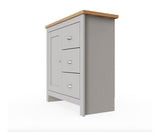Lincoln 1 Door 3 Drawer Sideboard- Light Grey