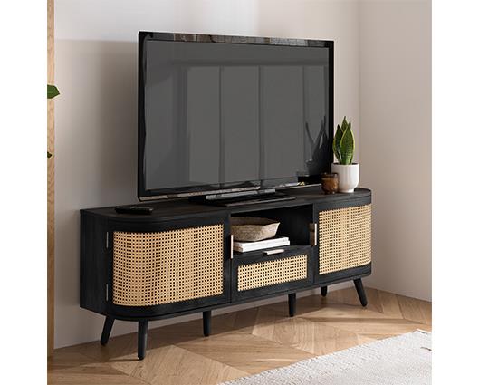 Noah 2 Door 1 Drawer TV Unit - Black