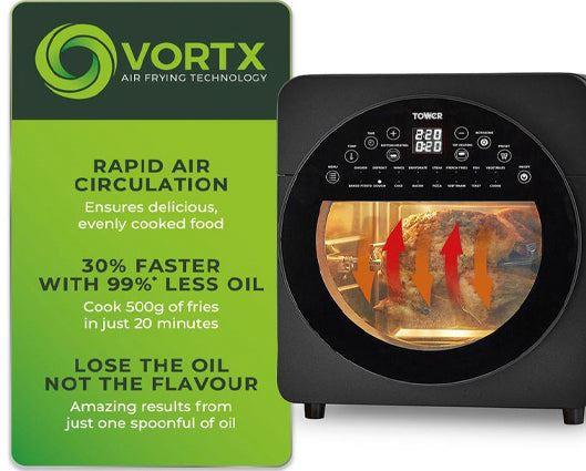 Tower Vortx XL 14.5L Air Fryer and Cook Book
