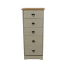 Corona Classic 5 drawer narrow chest of drawers