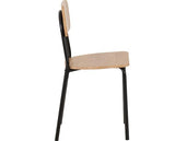 WARREN 1+2 DINING SET - RUSSET OAK EFFECT/BLACK
