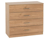 DAKOTA 3 DOOR WARDROBE BEDROOM SET - OAK EFFECT