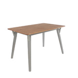 Corona Grey 140cm kitchen table & 2 bench set