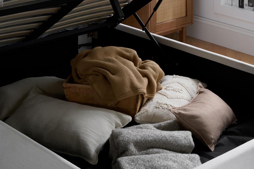 Maisey King Ottoman Bed - Cream