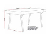 TREVISO DINING TABLE - LIGHT OAK EFFECT