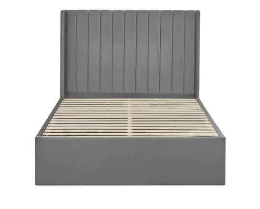 Leila Dual Storage Door Bed Steel Grey - Double