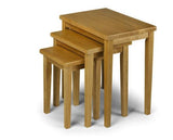 Clara Nest of Tables-Natural Oak Finish