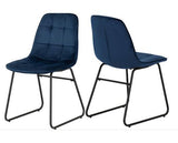 ATHENS ROUND & LUKAS DINING SET (X4 CHAIRS) - CONCRETE/EMERALD GREEN VELVET
