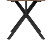 ATHENS RECT & AVERY DINING SET (X4 CHAIRS) - MEDIUM OAK EFFECT/GREY VELVET