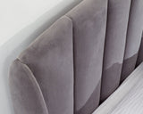 Pettine End Lift Ottoman Double Bed - Grey