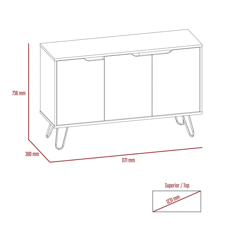 Manhattan Medium Sideboard with 3 Doors
