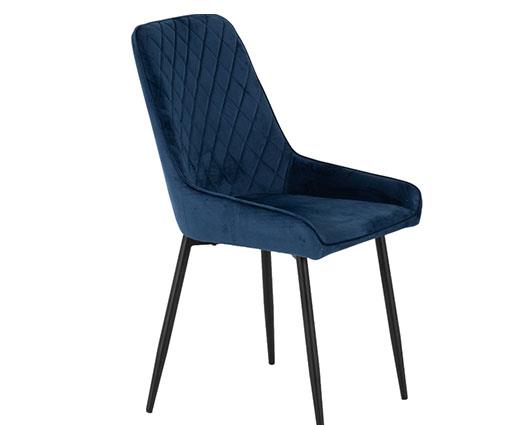 AVERY DINING CHAIR (X2 PER BOX) - SAPPHIRE BLUE VELVET
