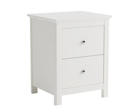 Nairn White 2 drawer bedside cabinet
