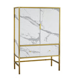 Maleia Drinks Cabinet White