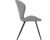 MODENA & QUEBEC DINING SET (X4 CHAIRS) - CREAM/GREY FAUX LEATHER