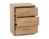 DAKOTA 3 DOOR WARDROBE BEDROOM SET - OAK EFFECT