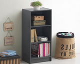 Traditional Medium Narrow Bookcase-Dark Grey