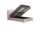 Lottie Double Ottoman Bed - Pink