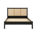 Catalina King Rattan Bed- Black