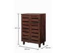 Tall 2 Door Shoe Cabinet-Dark Oak