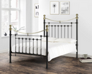 Victoria Satin King Size Bed - Black