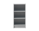 Traditional Small Narrow Bookcase-Grey