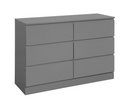Oakley 6 Drawer Chest- Grey