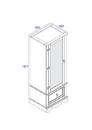 Corona Premium Armoire With Mirrored Door