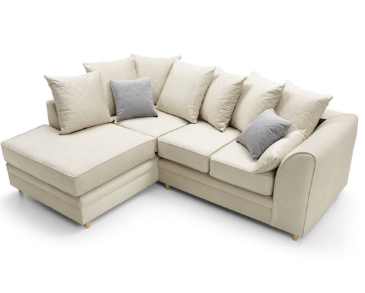 Chevelle Left Hand Facing Corner Sofa - Cream