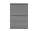 Oakley 4 Drawer Chest- Grey